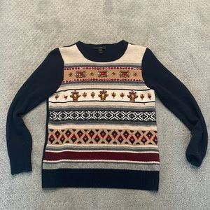 J crew embellished sweater.